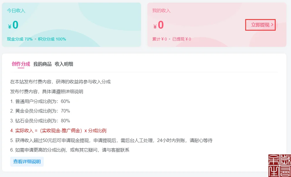 图片[4]-知媒体创文投稿-助力作者增长现金收益的创作分成的说明及分成比例-知新网