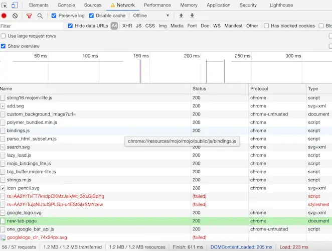 Chrome DevTools网站速度测试工具
